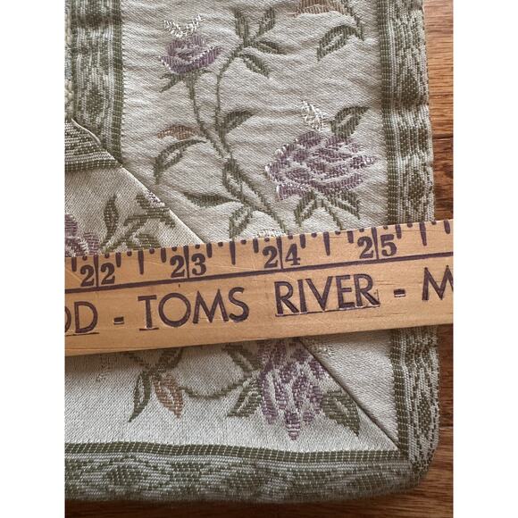 CROSCILL CAITLYN DAMASK pillow sham euro green amethyst 25x26” - Picture 6 of 10